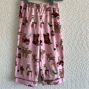 Nick & Nora Kids Toddler Silly Sock Monkey Bowling Pajama‎ Pants Size 2T